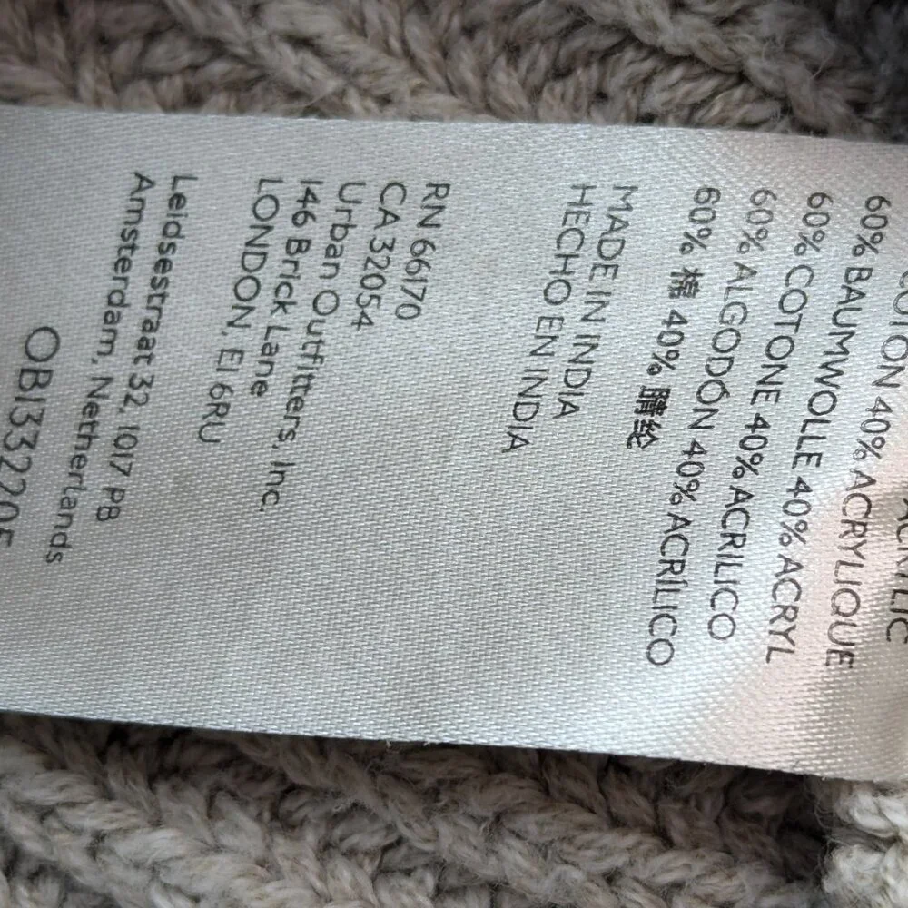 Free people Marlie pullover Women's sweater Pebble Size S Small Tan Color